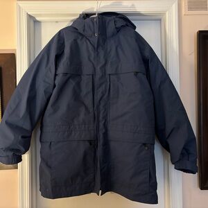 L.L. Bean Blue Gore-Tex Jacket with Maine Patch